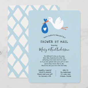 Invitation Baby shower de stockage par courrier