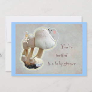 Invitation Baby shower de terrain de jeu de champi