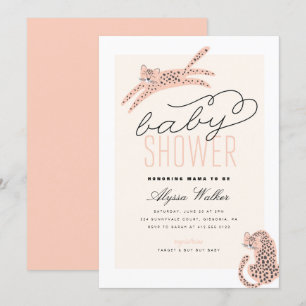 Invitation Baby shower de Tigre à thème Jungle