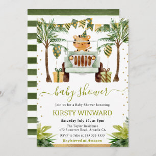 Invitation Baby shower de tigre de la Jungle