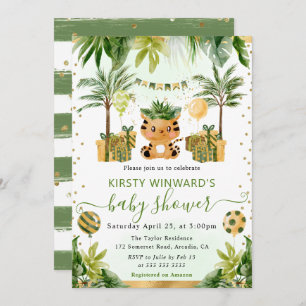 Invitation Baby shower de tigre de la Jungle