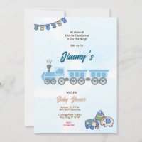 Baby shower de train de jouets