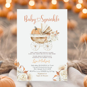 Invitation Baby shower de transport de Citrouille de sprinkle