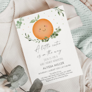 Invitation Baby shower de verdure de Little Cutie