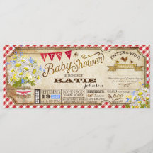 Baby shower de vérification de En vichy rouge piqu