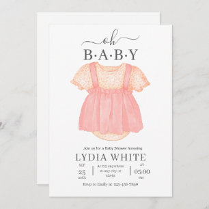 Invitation Baby shower de vêtements bébé Invitation, baby sho