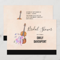 Baby Shower de Violon, Chaussures de Ballet et Pap