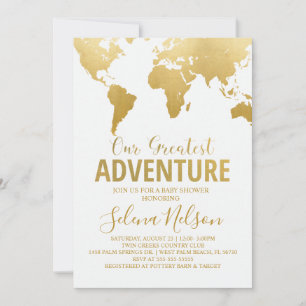 Invitation Baby shower de voyage