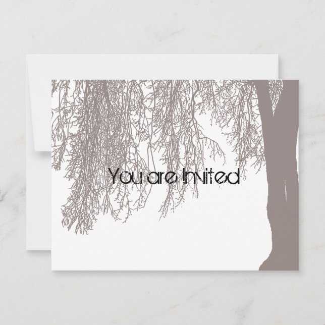 Invitation Baby shower de Weeping Willow (Devant)
