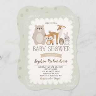 Invitation Baby shower de Woodland Showshaw
