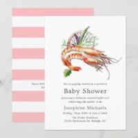Baby shower d'ébullition minimal de l'écrevisse | 
