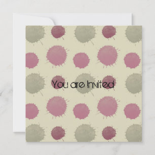 Invitation Baby shower d'épingle et d'éclaboussure verte