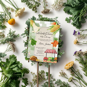 Invitation Baby shower des agriculteurs