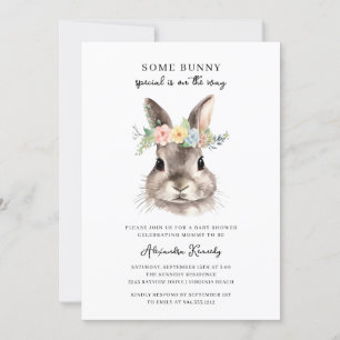 Invitation Baby shower des animaux des bois