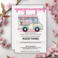 Baby shower des arroseurs de camion à glace Crème