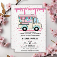 Baby shower des arroseurs de camion à glace Crème