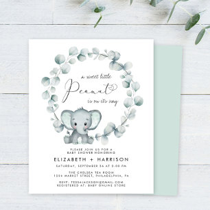 Invitation Baby shower des couples d'eucalyptus él