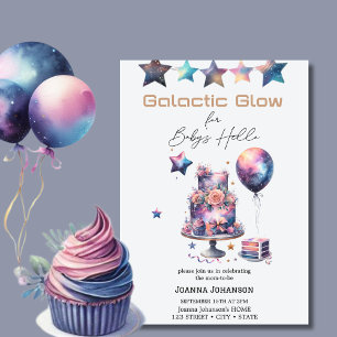 Invitation Baby shower des étoiles cosmiques célestes galacti