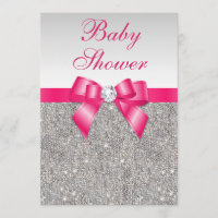 Baby shower des filles des Bow-Girls roses