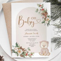Baby shower des Flammes de neige de l'ours d'hiver