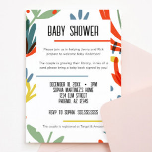 Invitation Baby shower des plantes vives