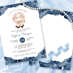 Invitation Baby shower des signes astrologiques de Leo célest