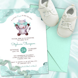 Invitation Baby shower des signes d'astrologie des pics céles