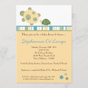 Invitation Baby shower d'escargot de la Mer de la 
