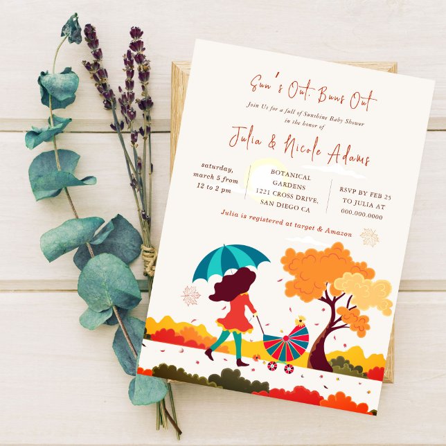 Invitation Baby shower d'été Cool de soleil (Créateur téléchargé)