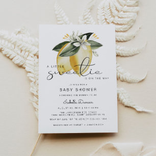 Invitation BABY SHOWER d'été DAHLIA Lemon Citrus Fruit