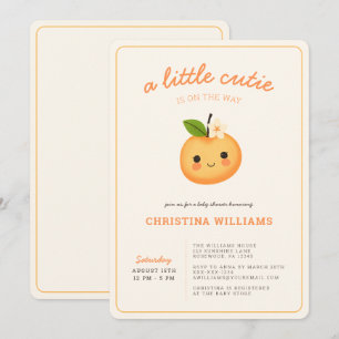 Invitation Baby shower d'été neutre pour les femmes
