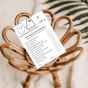 Invitation Baby shower d'Halloween Comme vous connaissez mama