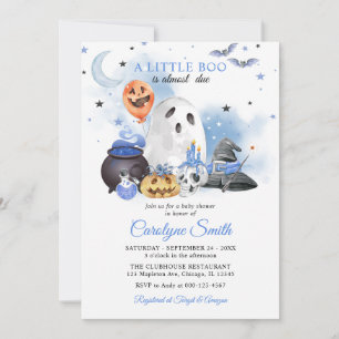 Invitation Baby shower d'Halloween de Little Boo