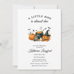 Invitation Baby shower d'Halloween neutre entre les sexes pou