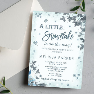 Invitation Baby shower d'hiver