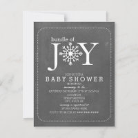 Baby shower D'Hiver De Joy Chalk Snowflake
