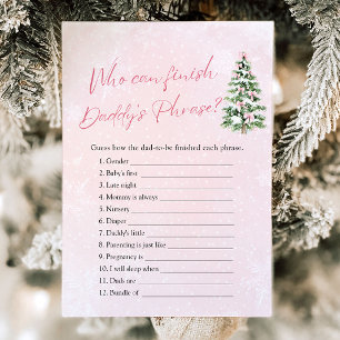 Invitation Baby Shower d'hiver : qui peut finir la phrase de