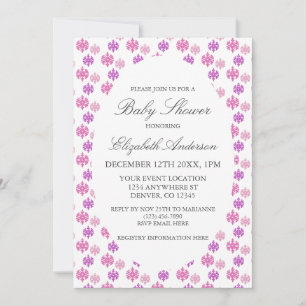 Invitation Baby shower d'hiver Snowflake