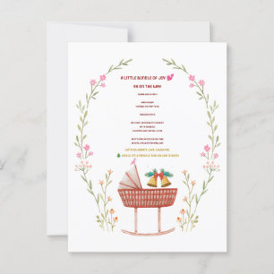 Invitation Baby shower d'hiver - Un petit paquet