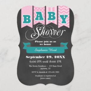 Invitation Baby shower d'indicateur de tableau de bord Turquo