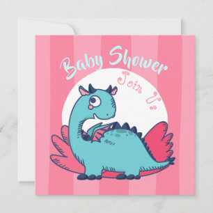 Invitation Baby shower Dinosaur