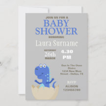 Invitation Baby shower Dinosaur