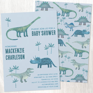 Invitation Baby shower Dinosaur