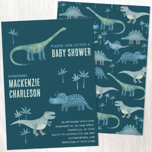 Invitation Baby shower Dinosaur