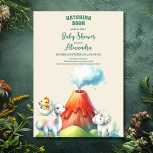Invitation Baby shower Dinosaur
