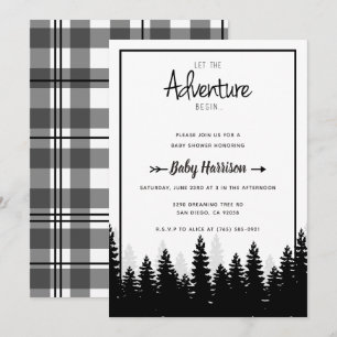 Invitation Baby shower d'invitation à l'aventure Arbre Baby s