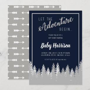 Invitation Baby shower d'invitation à l'aventure Sip and See