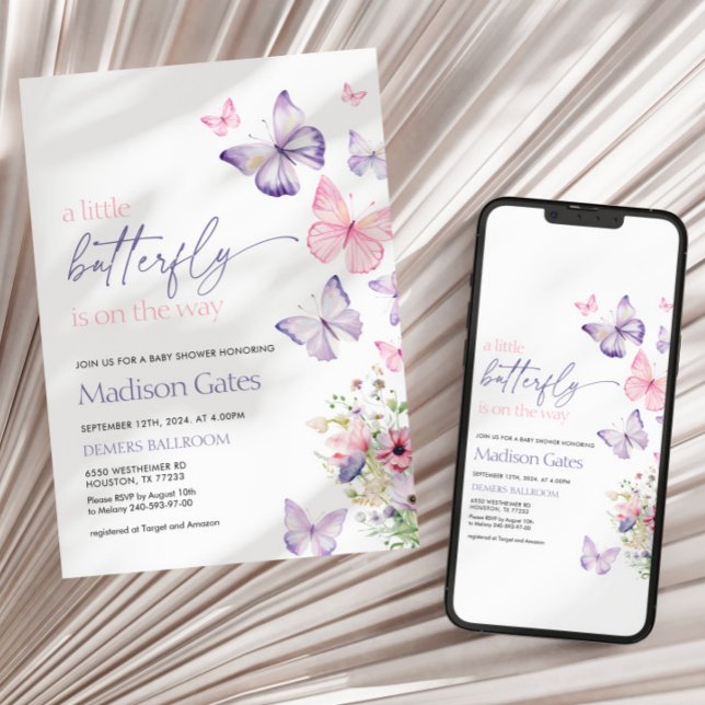 Invitation Baby shower d'invitation numérique ou imprimée (Créateur téléchargé)