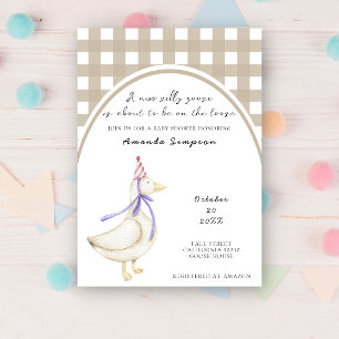 Invitation Baby shower d'oie
