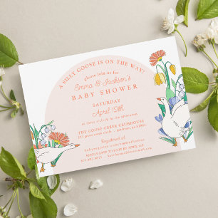 Invitation Baby shower d'oie